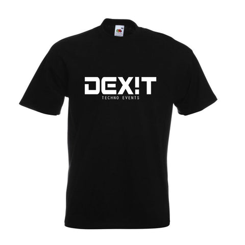 HERREN - DEXIT T-Shirt schwarz | Druck vorne